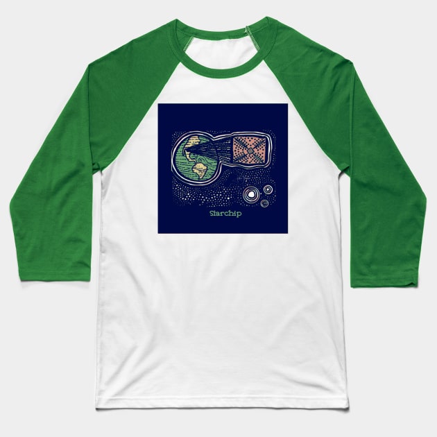 Starchip Baseball T-Shirt by JSnipe